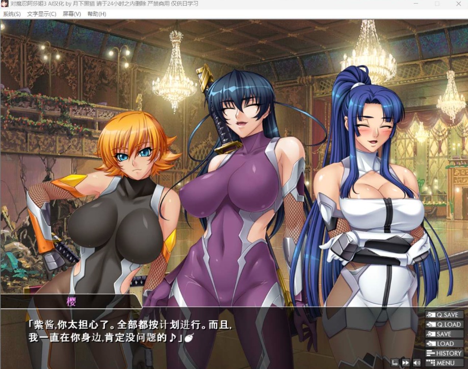 【拔作ADV汉化全CV】对魔忍阿莎姬3【安卓+PC】AI润色汉化版+全CG存档【新汉化2.5G】